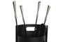 DKD Home Decor Set de Chimenea de 4 Piezas en Acero Inoxidable Negro