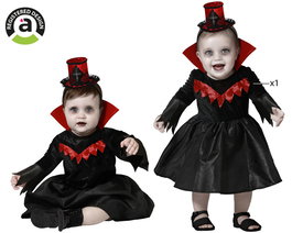 Disfraz Vampiresa Bebé Niña Vestido Negro