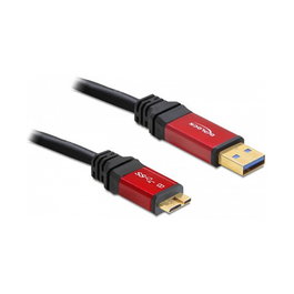 DeLOCK Cable USB 3.2 Gen 1 A a Micro-B Macho, 5 Gbit/s, 2 metros, Negro