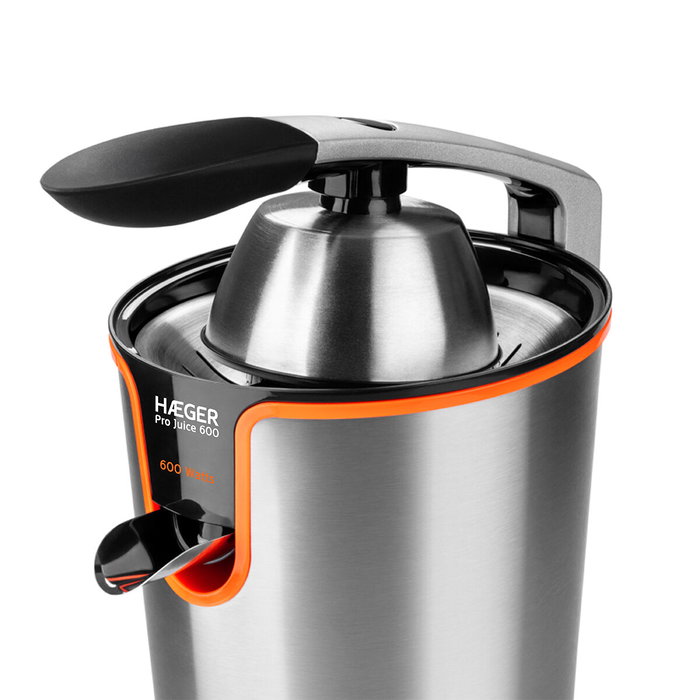 Haeger CJ-600.007A Exprimidor Eléctrico 600 W Negro y Acero Inoxidable Haeger CJ-600.007A Exprimidor Eléctrico 600 W Negro y Acero Inoxidable