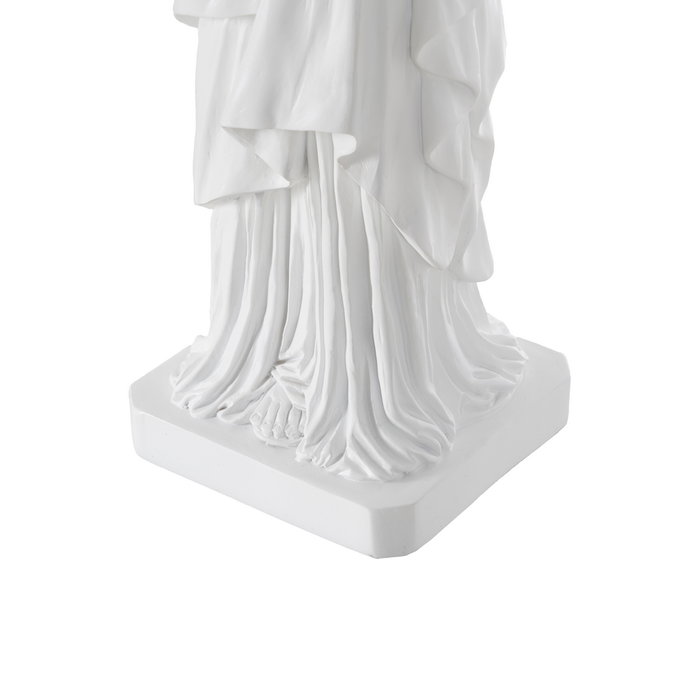 Lámpara Mesa Estatua Blanco Resina 18,50 X 17 X 57 cm