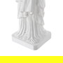 Lámpara Mesa Estatua Blanco Resina 18,50 X 17 X 57 cm