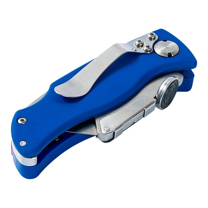 Workpro Cúter Plegable con Cambio Rápido de Hoja, Incluye 5 Recambios, Clip para Cinturón y Mango de ABS, 10 cm Plegado - 16 cm Abierto Workpro Cúter Plegable con Cambio Rápido de Hoja, Incluye 5 Recambios, Clip para Cinturón y Mango de ABS, 10 cm Plegado - 16 cm Abierto