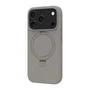 Apple iPhone 17 Pro Funda Protectora Gris con Soporte y MagSafe, Resistente a Caídas, Modelo Roskilde MS Kick ICON