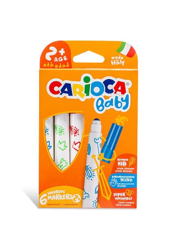 Carioca Baby Marker Colores Surtidos Estuche de 6 Unidades Carioca Baby Marker Colores Surtidos Estuche de 6 Unidades