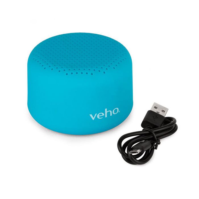 Veho Altavoz Bluetooth Inalámbrico M3 - Aqua, Portátil, 12 Horas de Reproducción