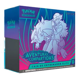 POKEMON JUEGO DE CARTAS Estuche Entrenador Elite Cartas Pokémon Aventuras Compartidas Español Latino +6 Años