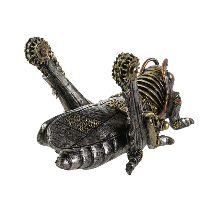 DKD Home Decor Figura de Saltamontes en Resina Gris DKD Home Decor Figura de Saltamontes en Resina Gris