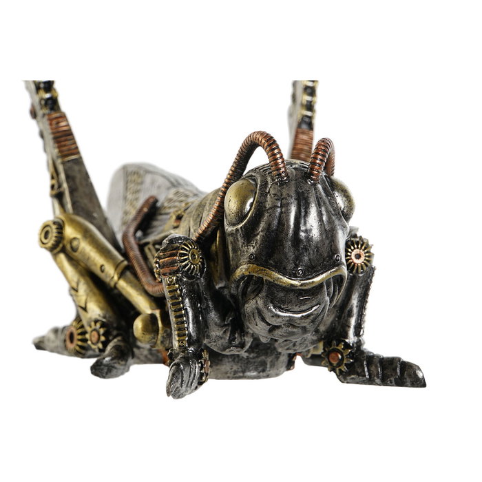 DKD Home Decor Figura de Saltamontes en Resina Gris DKD Home Decor Figura de Saltamontes en Resina Gris