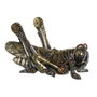 DKD Home Decor Figura de Saltamontes en Resina Gris