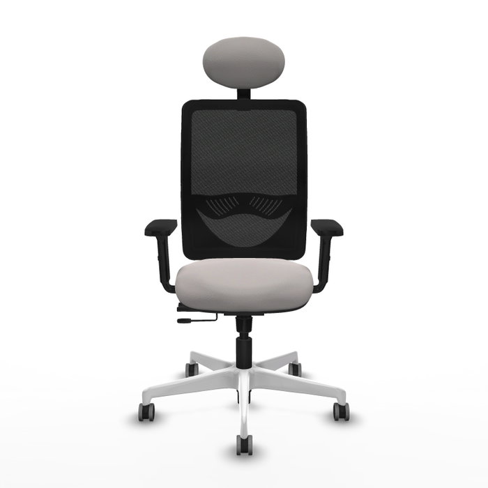 PIQUERAS Y CRESPO Silla de oficina Zulema con mecanismo Sincro/Traslack, Blanco y Negro PIQUERAS Y CRESPO Silla de oficina Zulema con mecanismo Sincro/Traslack, Blanco y Negro