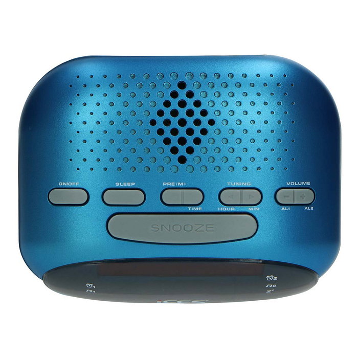Lenco ICR-210 Radio Despertador FM PLL LED 1.52 cm (0.6") Azul