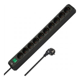 Brennenstuhl ECO-Line 10 tomas con interruptor y cable de 3 m