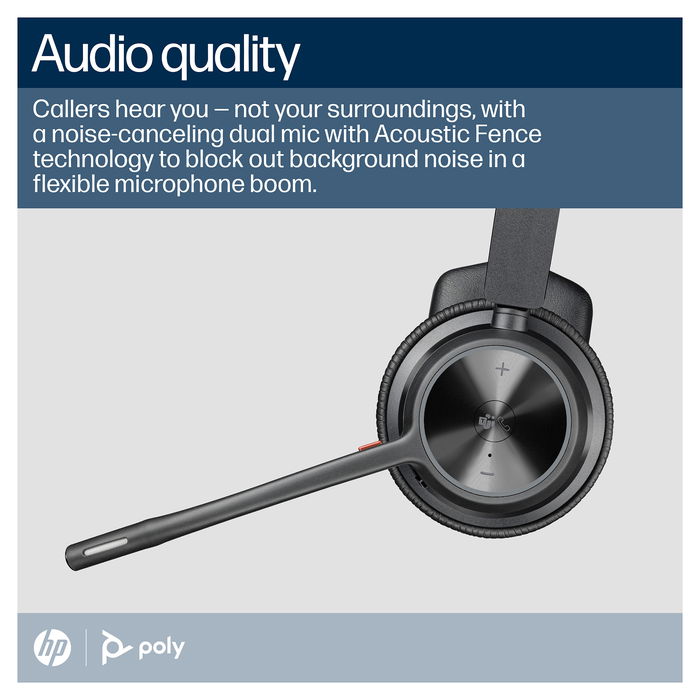 HP Voyager 4310 UC Mono Auriculares Inalámbricos USB-C Bluetooth con Base de Carga Certificados para Microsoft Teams