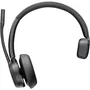 Poly Voyager 4310-M - Auricular Inalámbrico Bluetooth con Certificación Microsoft Teams, Adaptador BT700, Base de Carga, Micrófono, Negro (Ref. 77Y97AA)