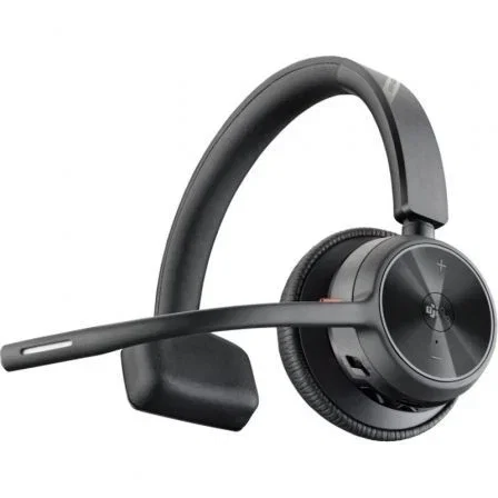 Poly Voyager 4310-M - Auricular Inalámbrico Bluetooth con Certificación Microsoft Teams, Adaptador BT700, Base de Carga, Micrófono, Negro (Ref. 77Y97AA)