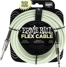 Ernieball Cable Instrumento Flex Jack-Jack Ss 6 M Fosforescente