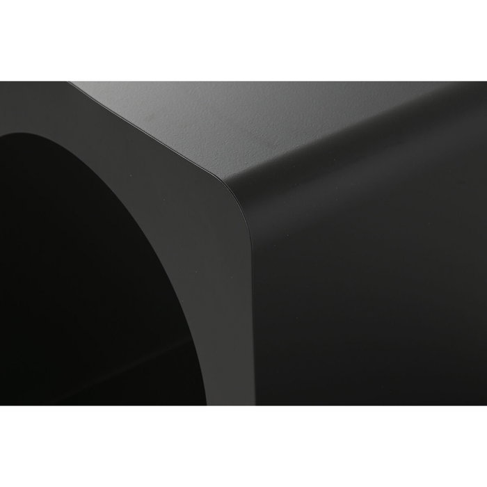 DKD Home Decor Mesita Auxiliar de Metal Negro