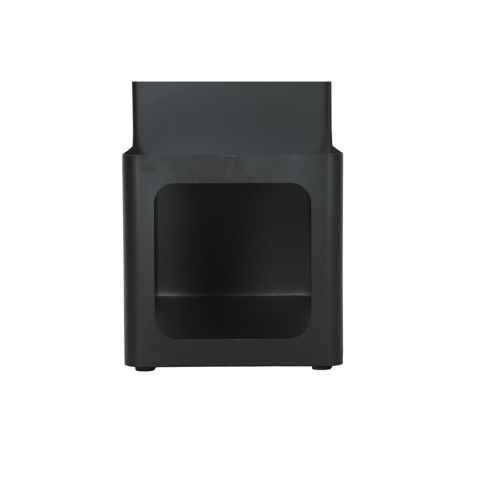 DKD Home Decor Mesita Auxiliar de Metal Negro