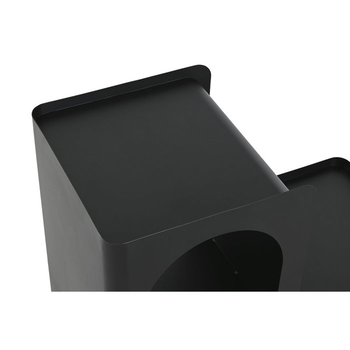 DKD Home Decor Mesita Auxiliar de Metal Negro