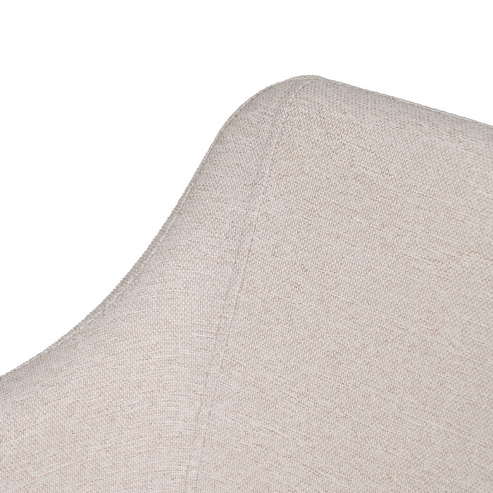 Silla Crema Tejido-Metal Salón 51 X 55 X 77 cm (Set de 2)