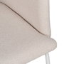 Silla Crema Tejido-Metal Salón 51 X 55 X 77 cm (Set de 2)