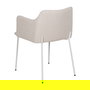 Silla Crema Tejido-Metal Salón 51 X 55 X 77 cm (Set de 2)