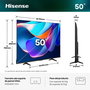Hisense 50A6S TV 50" 4K UHD Smart TV con AI Upscaler, Dolby Vision, Game Mode Plus, HomeOS, Control por Voz, Diseño sin Marcos