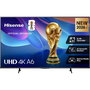 Hisense 50A6S TV 50" 4K UHD Smart TV con AI Upscaler, Dolby Vision, Game Mode Plus, HomeOS, Control por Voz, Diseño sin Marcos
