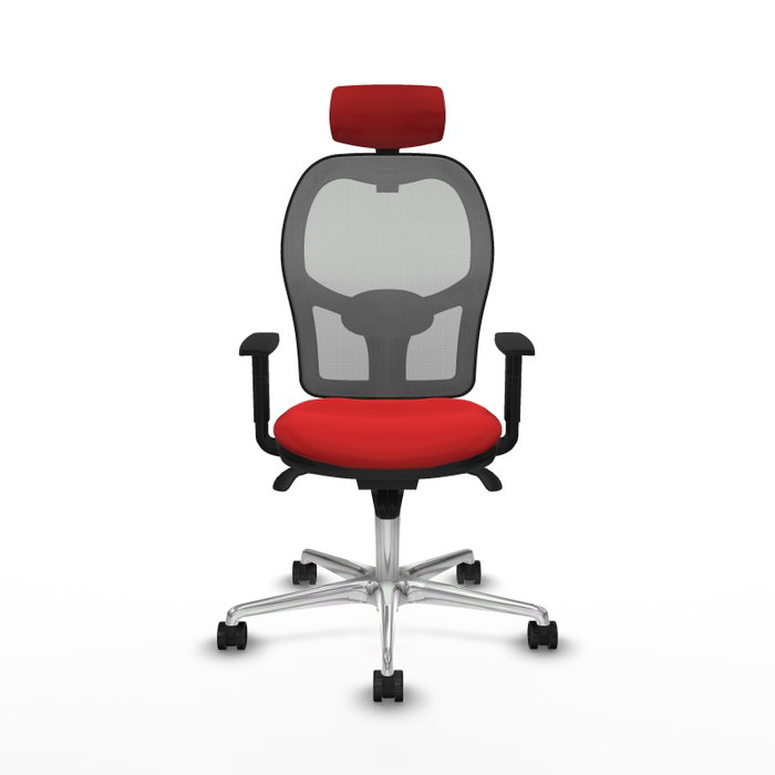 PIQUERAS Y CRESPO Silla de oficina Jorquera Roja y Gris