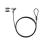 Tooq Cable de Seguridad Tipo NANO con Llave, 1.5m, Gris Oscuro