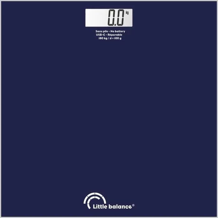 Little Balance SB3 Báscula de Baño USB-C Azul Medianoche