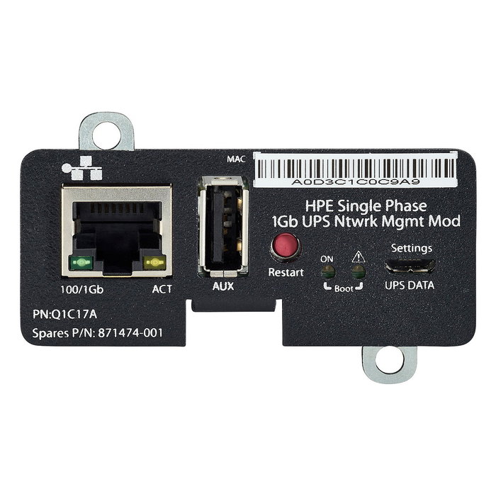 HP Enterprise Single Phase 1Gb UPS Network Management Module para UPS Enterprise HP Enterprise Single Phase 1Gb UPS Network Management Module para UPS Enterprise