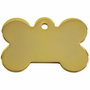 Placa identificativa para collar Imarc Bone Amarillo Dorado
