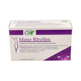 CFN Meno Rhythm 60Cap. Complemento para el ciclo menstrual y menopausia con azafrán, cimicifuga, equol y melisa
