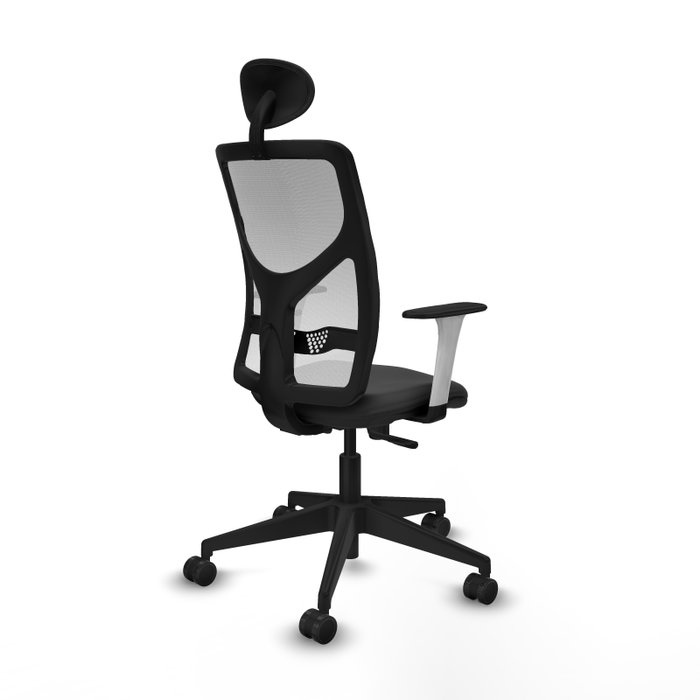PIQUERAS Y CRESPO Silla de oficina Motilla con mecanismo Sincro, Gris oscuro y Blanco PIQUERAS Y CRESPO Silla de oficina Motilla con mecanismo Sincro, Gris oscuro y Blanco