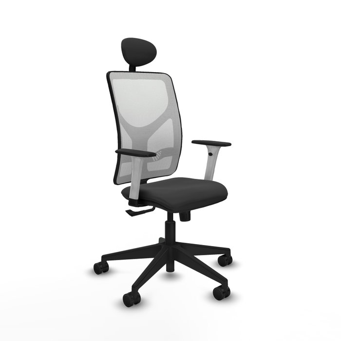 PIQUERAS Y CRESPO Silla de oficina Motilla con mecanismo Sincro, Gris oscuro y Blanco PIQUERAS Y CRESPO Silla de oficina Motilla con mecanismo Sincro, Gris oscuro y Blanco