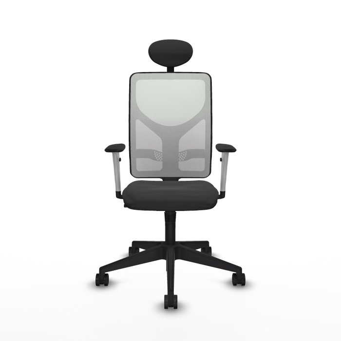 PIQUERAS Y CRESPO Silla de oficina Motilla con mecanismo Sincro, Gris oscuro y Blanco PIQUERAS Y CRESPO Silla de oficina Motilla con mecanismo Sincro, Gris oscuro y Blanco