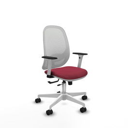 PIQUERAS Y CRESPO Silla de oficina Cilanco Granate y Blanco