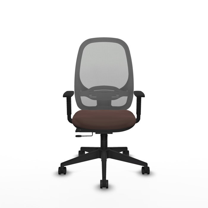 PIQUERAS Y CRESPO Silla de oficina Cilanco con mecanismo Sincro/Traslack Marrón y Gris PIQUERAS Y CRESPO Silla de oficina Cilanco con mecanismo Sincro/Traslack Marrón y Gris