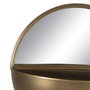 Ixia Espejo Oro Envejecido Metal-Cristal 36 x 17 x 40 cm