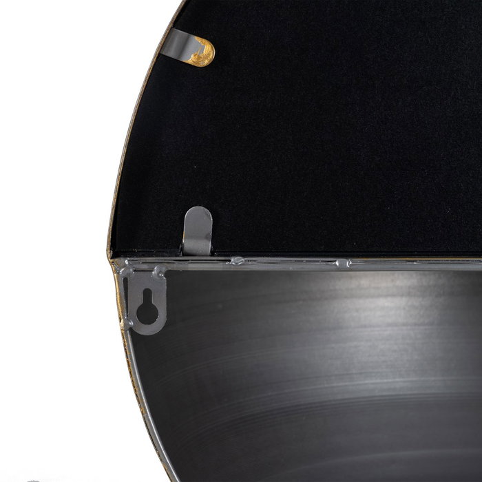 Espejo Oro Envejecido Metal-Cristal 36 X 17 X 40 cm