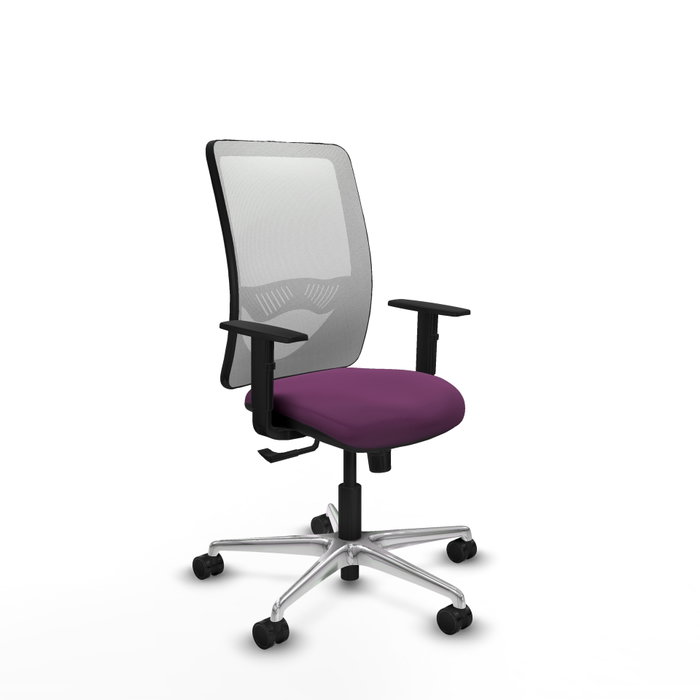 PIQUERAS Y CRESPO Silla de oficina Zulema con mecanismo Sincro, Morado y Blanco PIQUERAS Y CRESPO Silla de oficina Zulema con mecanismo Sincro, Morado y Blanco