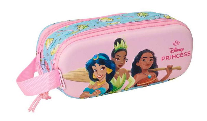 Safta Portatodo Doble 3D Princesas Disney 3D 21x8x6 cm