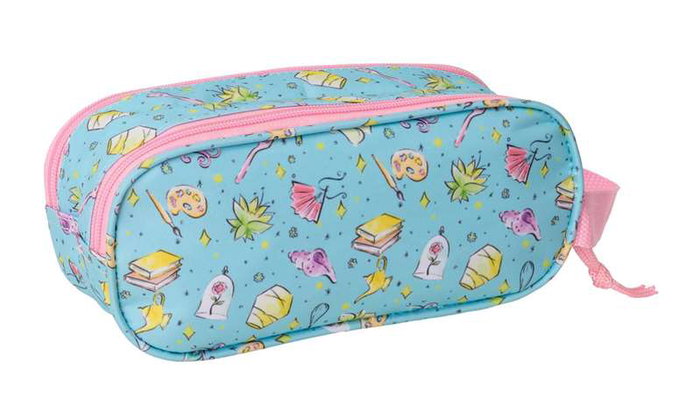 Safta Portatodo Doble 3D Princesas Disney 3D 21x8x6 cm