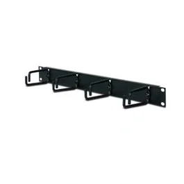APC AR8425A Panel de gestión de cables para bastidor, Negro, 640 g