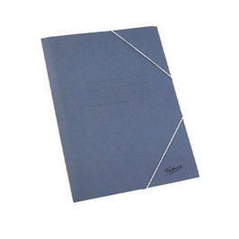 Fabrisa Carpeta de gomas azul con solapa en formato folio