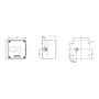 Siemens 3SU1801-0AA00-0AB1 Carcasa para dispositivos de mando de 22 mm redonda