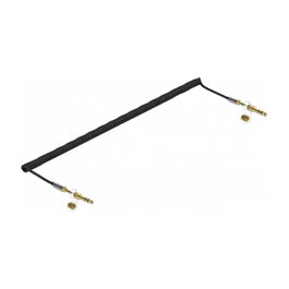 DeLOCK Cable de audio espiral 3,5 mm con adaptador de tornillo 5 m