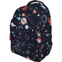 Grafoplás Mochila Roomy Bits&Bobs Cosmos, Organizador Escolar con Compartimento Acolchado para Portátil y Bolsillos Laterales, Material Duradero, Ideal Estudiantes
